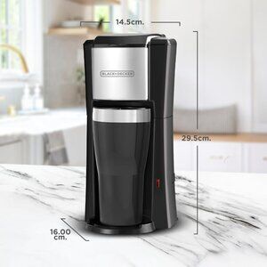 BLACK+DECKER CM618 Single Serve Coffee Maker Black